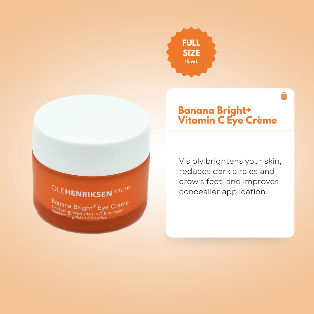 Ole Henriksen Olehenriksen Banana Bright+ Vitamin C Eye Crème 0.5 oz, 0.50 Ounce (Pack of 1)
