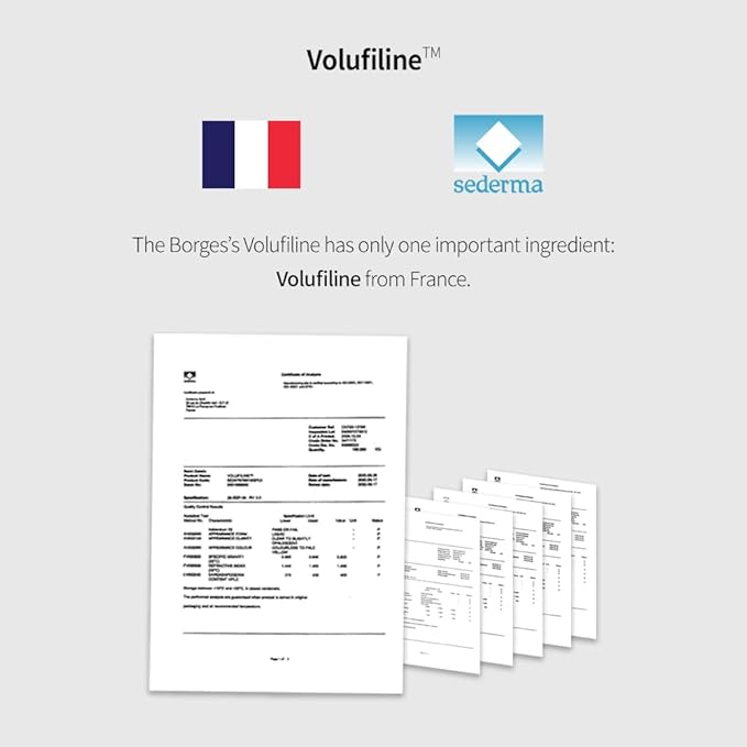 Volufiline Serum 0.33 fl. oz. / 10 ml/Volufiline Oil for face, breast, butt, Skin Elasticity, 100% Genuine, France Sederma, Cosmetic Ingredient booster korean volifiline glass bottle