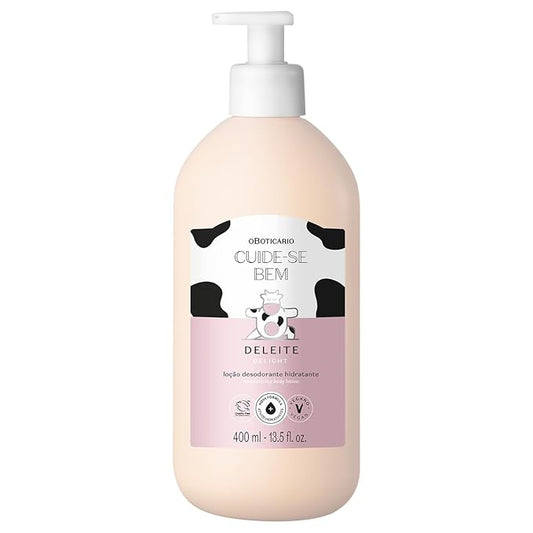 O Boticário Cuide-se Bem Delight Body Lotion, Cozy Hydration with Sweet, Enveloping Sweet Fragrance, 13.5 Ounce (400ml)