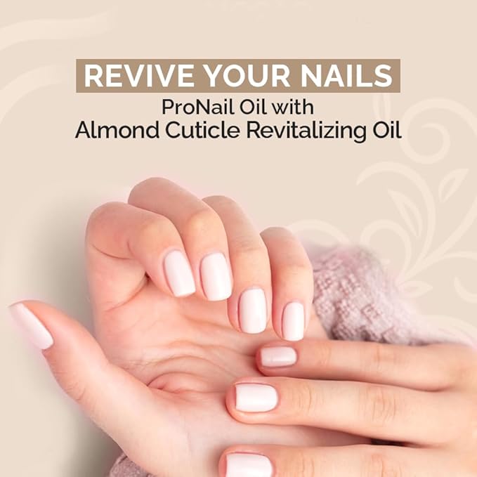 PRO NAIL - Cuticle Revitalizing Oil for Nails, Almond, 16 Oz - Professional Strength, Pedicure and Manicure - Moisturizes and Strengthens Nails and Cuticles - Soothing and Nourishing