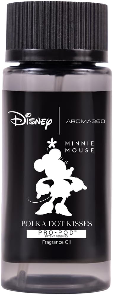 Aroma360 | Disney | Polka Dot Kisses Pro-Pod Fragrance Oil Blend | Minnie Mouse | Works Exclusively with Aroma360 Wireless Pro Diffuser | Bergamot, Rose and Amber 1.7 fl oz, 50 mL