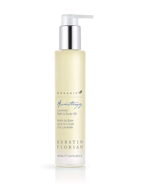 Kerstin Florian Organic Lavender Body Oil | Nutrient-Rich Moisturizer with Vitamin E, Coconut & Jojoba Oils | Natural Essential Oils for Relaxation & Massage | 3.4 fl oz
