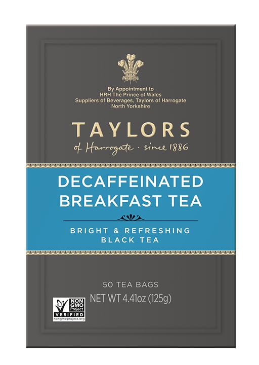 Taylors of Harrogate Decaffeinated Breakfast, 50 Teabags