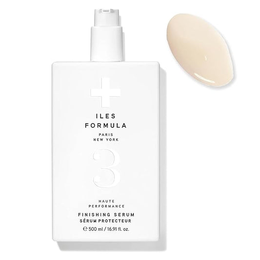 ILES FORMULA Haute Performance Finishing Serum – Style & Smooth Without Weighting Hair Down, Protects Hair from Heat, Humidity, UV Rays + Color Fade – 16.9 Fl Oz (500 ML)