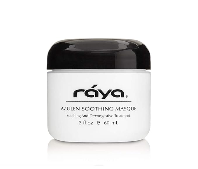 Raya Azulen Soothing Masque (602) | Calming Facial Treatment Mask for Sensitive Skin | Tones and Refines Complexion | Made with Azulene and Aloe Vera