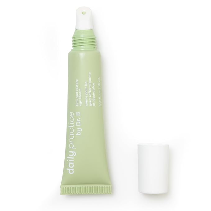 by Dr. B Firm and Restore Eye Cream, Lightweight Eye care for Dark Circles, Puffiness & Fine Lines with Peptides and Hyaluronic Acid, Paraben Free, Phthalate-Free, Travel-Friendly, 15ml