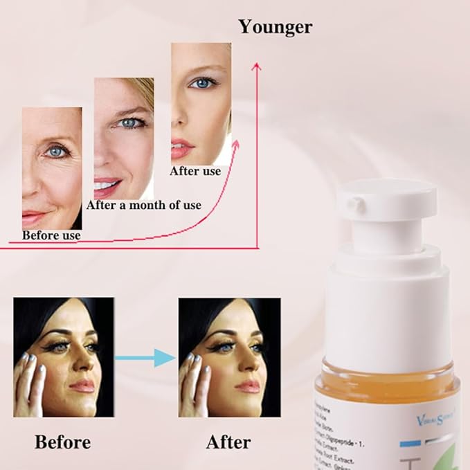 HGH Youth Care Gel,Visualsource Anti Aging Serum For Face To Body Renewal Natural Aloe Oligopeptide Essence Become Younger Gel Nourishing Remove Fine Lines And Wrinkles Rejuvenates The Skin