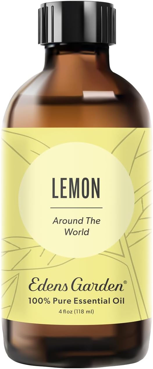 Edens Garden Lemon Around The World Essential Oil- 100% Pure Premium Grade, Undiluted, Natural, Therapeutic, Aromatherapy, The Best for Diffuser, Candle, Laundry, Humidifiers 118 ml (4 fl oz)