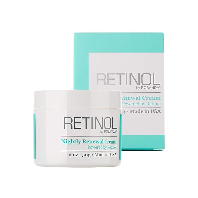 Retinol Nightly Renewal Cream │ All in One Age Repairing Night Cream Targets Wrinkles and Fine Lines