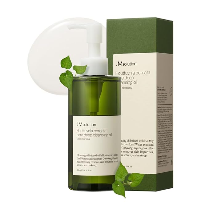 JMSolution Water Luminuous Silky Cocoon Black + Heart Leaf Cleansing Oil