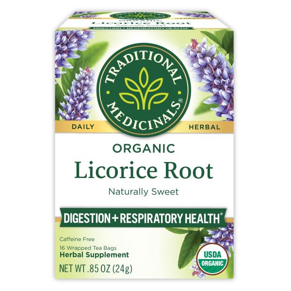 Traditional Medicinals Organic Licorice Root Herbal Tea, 16 Count