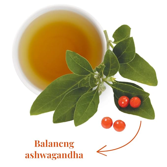 The Republic of Tea - Clarity and Calm SuperAdapt Herbal Tea, 36 Tea Bags, Organic, Caffeine Free, Ashwagandha