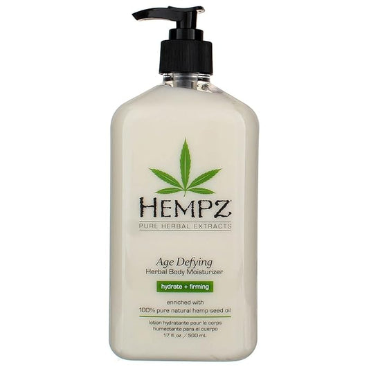 Hempz Body Moisturizer Age Defying 17 Ounce Pump (500ml) (Pack of 3)