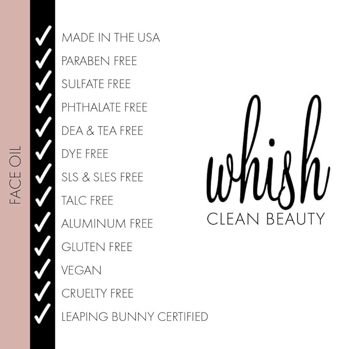 Whish Face Oil with Bakuchiol - Body & Face Moisturizer for Women & Men - Natural Retinol Alternative - Skin Care & After Shower Body Oil - For All Skin Types - 1 oz