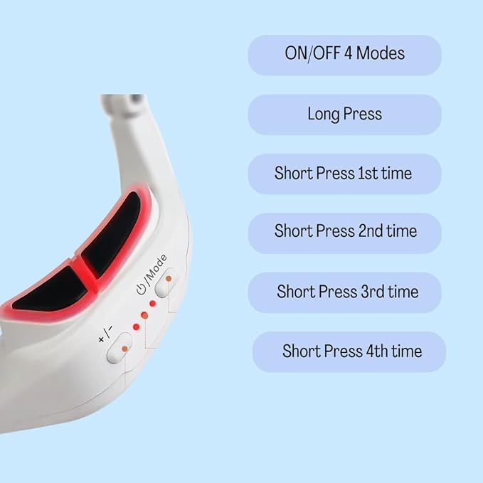 LumiEye Under-Eye Light Therapy Massager Glasses – Dual-Mode Red & Blue Light Therapy with Soothing Eye Massage for Fatigue, Puffiness, Dark Circles & Wrinkle Reduction