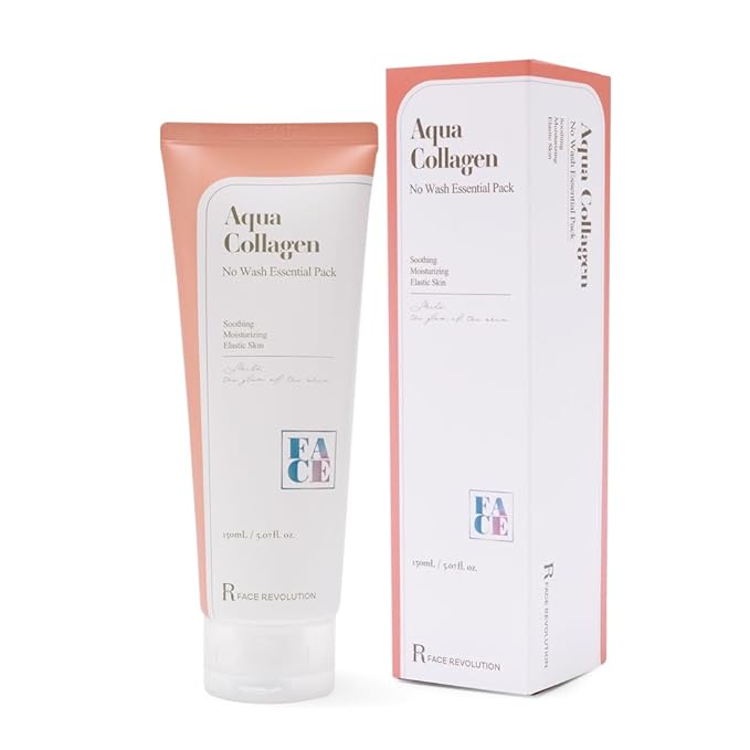 Gel Cream Mask Pack 150ml(5.07 fl.oz.) Fast absorption No wash No Patch Essential Face Mask Pack (Aqua Collagen)