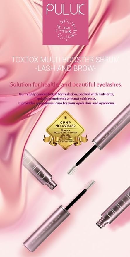 TOXTOX MULTI BOOSTER SERUM 5ml, Eyelash Growth Serum, Eyelash Conditioner, Lash & Brow Serum