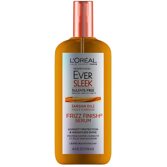 L'Oreal Paris EverSleek Sulfate Free Frizz Finish Oil-In-Serum, 4 Fl; Oz