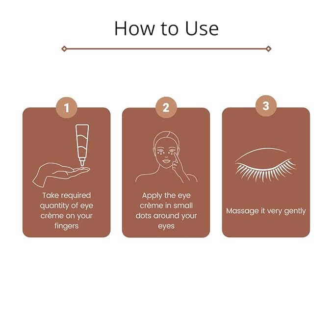 Omorfee 100% Organic Regenerative Caffeine Eye Cream, Eye Serum for Dark Circles, Puffiness, Bags Under Eye, Eye Brightening Cream, Repair Fine Lines, Wrinkles & Aging, for All Skin Types 1.76 Oz.