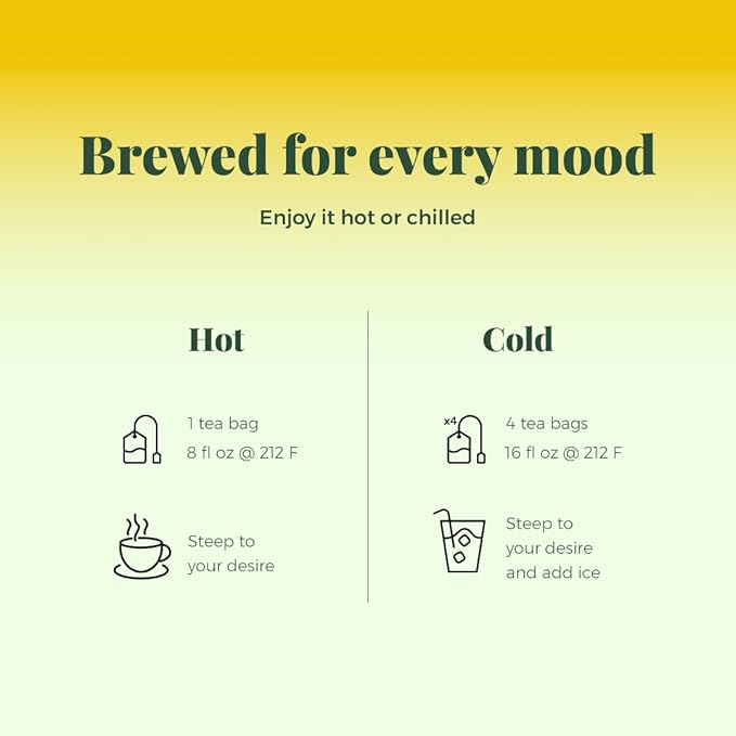 Life by Sublime - Serene USDA Organic Chamomile Tea, 20 Tea Bags, Caffeine-Free Herbal Tea, Promotes Calmness, Relaxation, and Restful Nights, Premium Brazilian Harvest