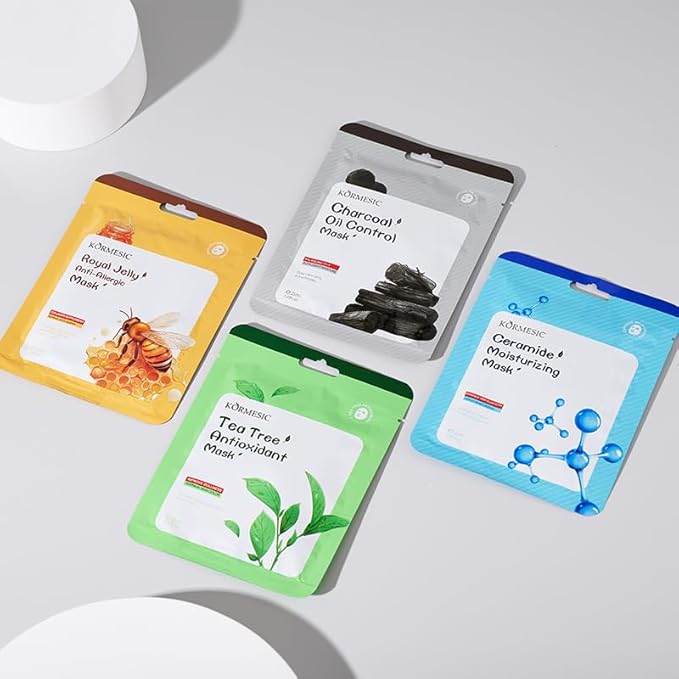 Facial mask Moisturizing face Mask - 10 Sheets, Deep Hydration, Improves Dry Skin, Sheet Mask, skincare for All Skin Types