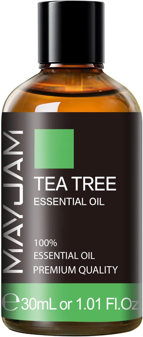 Tea Tree Essential Oil, MAYJAM Pure Essential Oils for Diffusers for Home and Office, 1.01FL.OZ Tea Tree Oil for Candle Making, DIY Soap, 30ML/Bottle