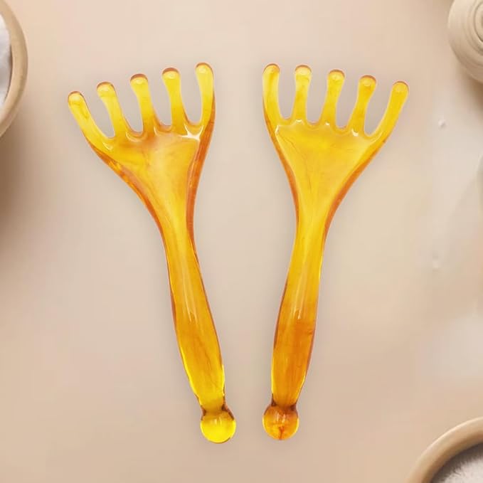 Scalp Massager Handheld Head Massager Resin Guasha Large Size Wide Design Head Scratcher Relax Massage Tool