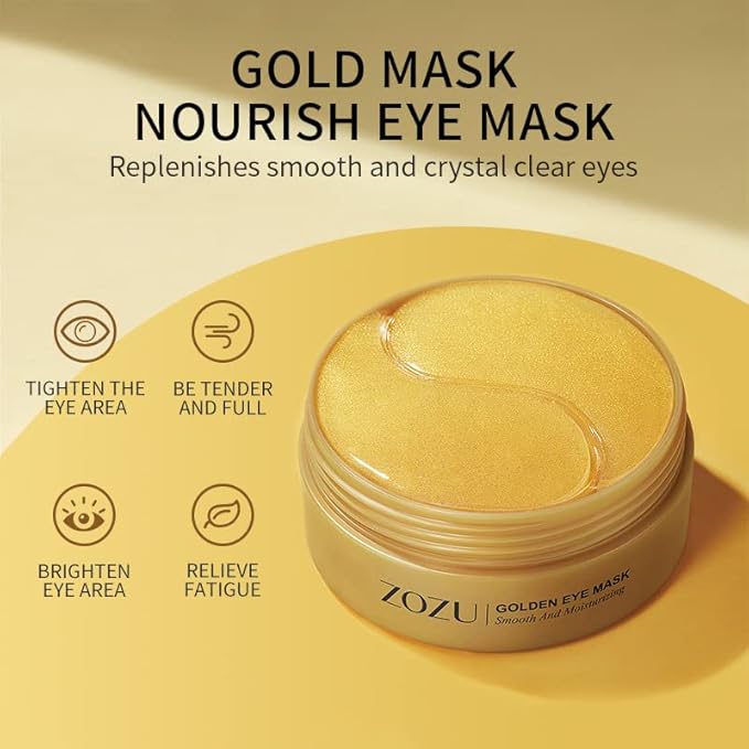 Gold Eye Mask Hydrating Moisturizing Gentle Moisturizing Improve Eye Dryness Eye Mask Patch
