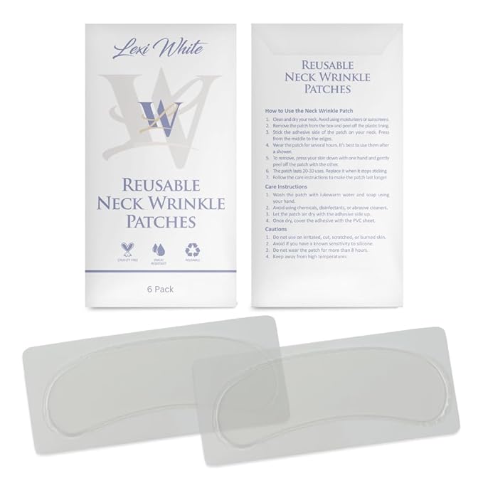 Reusable Neck Wrinkle Patches 6Pcs, Anti Wrinkle Patches, Face Tape for Wrinkles Overnight, Silicone Neck Patches, Silicone Wrinkle Patches for Neck Overnight, Silicone Patches for Wrinkles