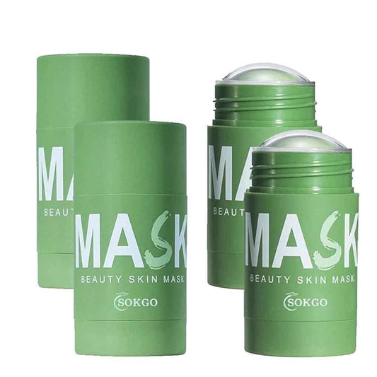Green Tea Purifying Clay Face Mask, Face Moisturizes Oil Control Blackhead Remover Deep Clean Pore Purifying Clay Stick Deep Cleansing Mask, for All Skin Men Women