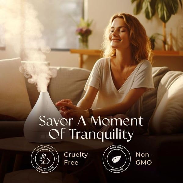 Gya Labs Stress Relief Essential Oil Blend for Diffuser & Aromatherapy - 100% Pure Natural Stress Relief Oils for Calming Diffusion, Soothing & Self-Care (0.34 Fl Oz)