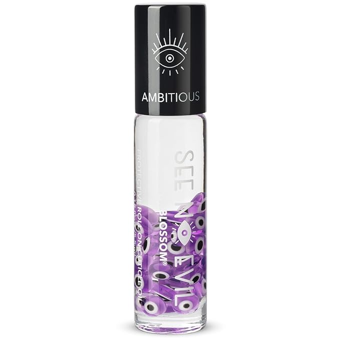 Blossom Hydrating, Moisturizing, Strengthening, Scented Cuticle Oil 0.5oz + See No Evil Rollerball Cuticle Oil 0.19oz, 2 Pack Bundle, Lavender