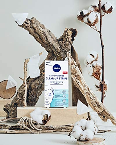 Nivea Visage Hautverfeinerndes Clear Up Strips, 6 Count, Cleansing, Skin Treatment Mask, Female