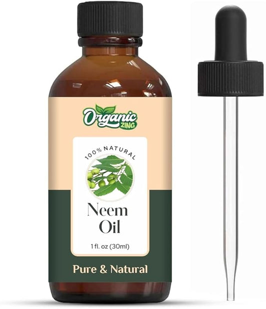 Neem (Azadirachta Indica) Oil | Pure & Natural Carrier Oil for Skin Care & Hair Care - 30ml/1.01fl oz