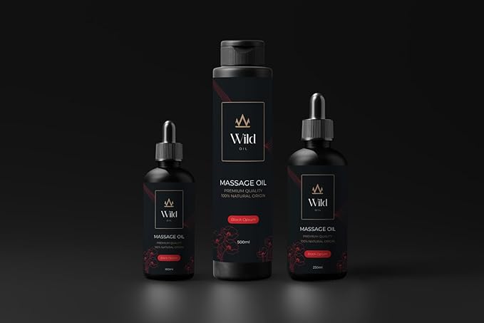 Atomic Rose Luxurious Massage Oil Mineral, Grape Seed, Jojoba & Lavender Skin Moisturization Hair Nourishment Hydration, Elasticity, Vegan & Natural (100ml)