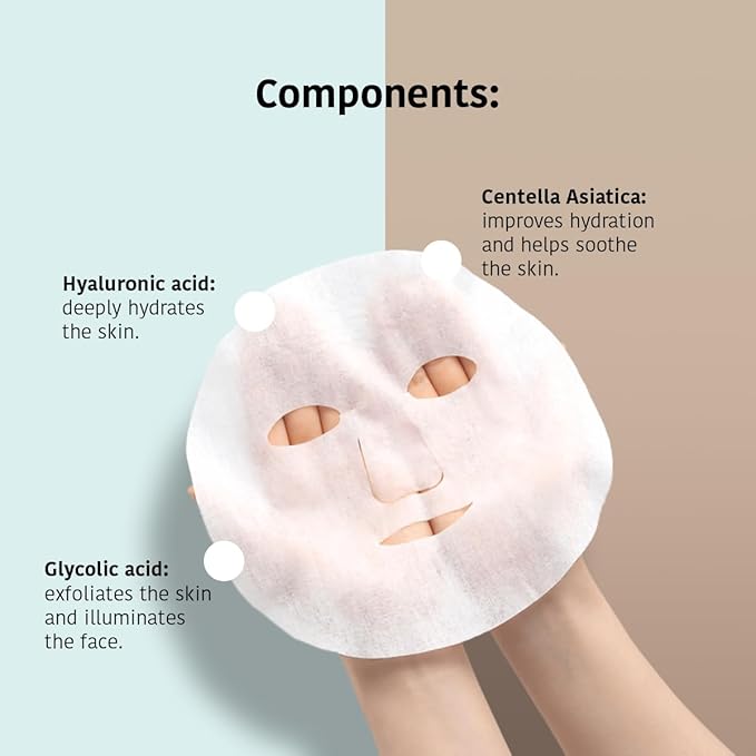 Glycolic Acid Skincare Mask - Pack of 5 Pieces