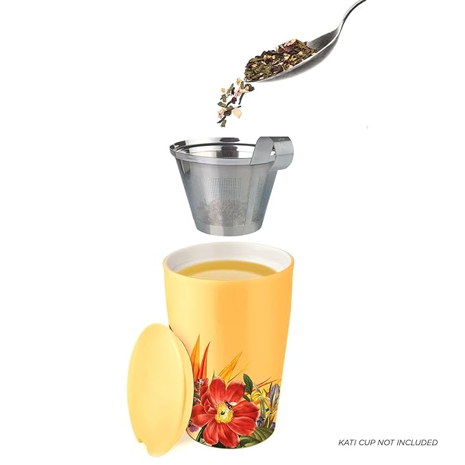 Tea Forte Mango Citron Premium Organic Loose Leaf Caffeine-Free Herbal Tea Blend Canister, Makes 35-50 Cups, Tea Gifts for Mother's Day