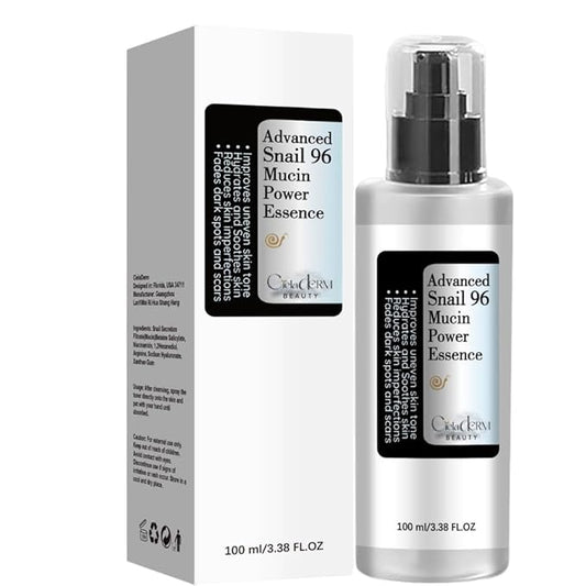 Snail Mucin 96% Power Repairing Essence | Hydrating Serum for Face with Snail Secretion Filtrate and Hyaluronic Acid | Barrier-Loving Formula