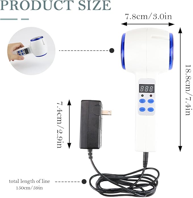Hot and Cold Face Massager, Double Heads Hammer Vibration Massage Instrument, SPA Anti-Wrinkle Skin Tighten Lifting Massage Machine