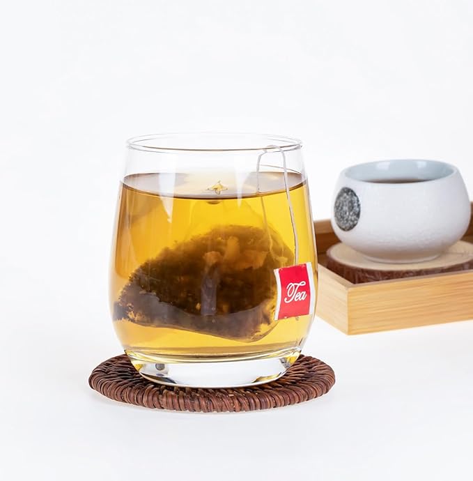 Premium 50 Mullein Leaf Tea Bags. Made with 100% Pure Mullein Leaves, for Lungs Cleanse and Respiratory Support, No Flavoring & No Additives & Caffeine Free.