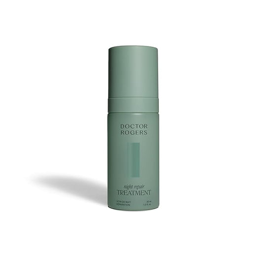 Doctor Rogers Night Repair Treatment. Restoring & Hydrating Anti-Aging Face Serum with Glycolic Acid, 1 Ounce (30 ml)