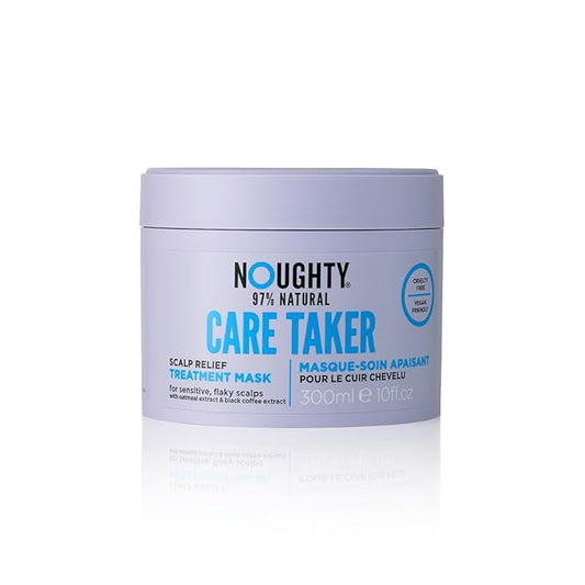 Noughty 97% Natural Care Taker Scalp Relief Treatment Mask to Soothe Scalp and Calm Irritation with Oatmeal Extract and Black Coffee Extract, Sulphate Free Vegan Haircare 300ml