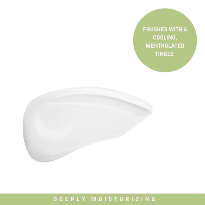 Hydrating Face and Neck Cream for Women with Dry Skin, All Natural with Organic Aloe, Vegetable Glycerin, and Cooling Peppermint Essential Oil, 1.7 Ounces