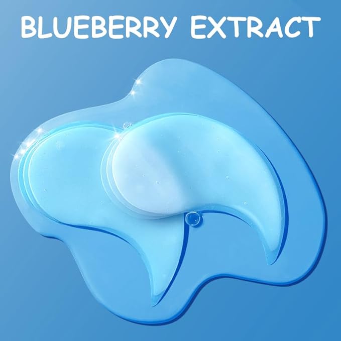 Under Eye Patches for Dark Circles, Puffy Eyes & Wrinkles - 60 Pairs Hydrating Eye Mask with Hyaluronic Acid, Blueberry Extract - Vegan, Cruelty-Free