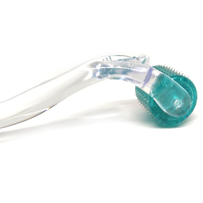 Derma Roller, 192 Titanium Microneedles 0.3mm for Face, Body and Scalp - Microneedling Roller for Men and Women - Skin care tools