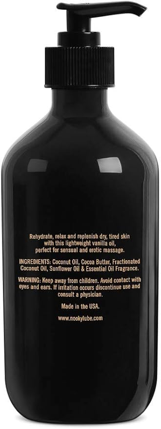 Vanilla Massage Oil with Fractionated Coconut Oil.16 Ounce