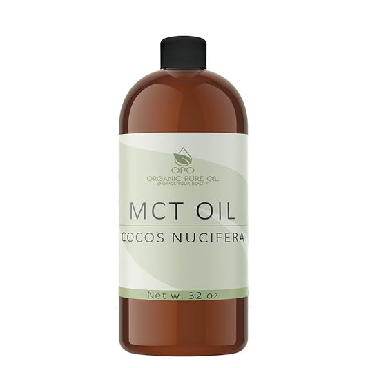 Fractionated Coconut Oil - Carrier Oil, Undiluted, Non-GMO, from Coconut Fruit not Palm - 32 oz - C8 C10, Natural, MCT, Carrier, Vegan for Skin, Hair, Nails, Body - Packaging May Vary