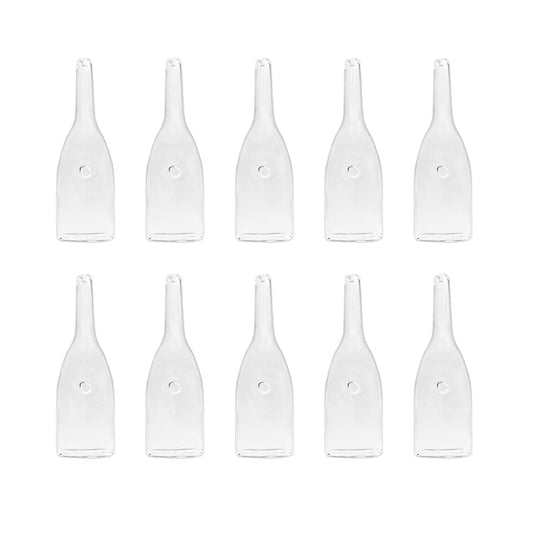 Elitzia Four Types Of Blackhead Absorbing Glass Tube Types Multiple Use Beauty Machine Accessories 10/set Of The Same Type ETD215SA (Flat Shape)