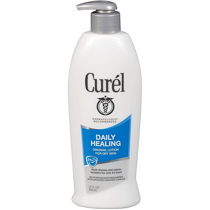 Curel Daily Healing Moisture Body Lotion, Original Formula - 13 Fl Oz (Pack of 2)