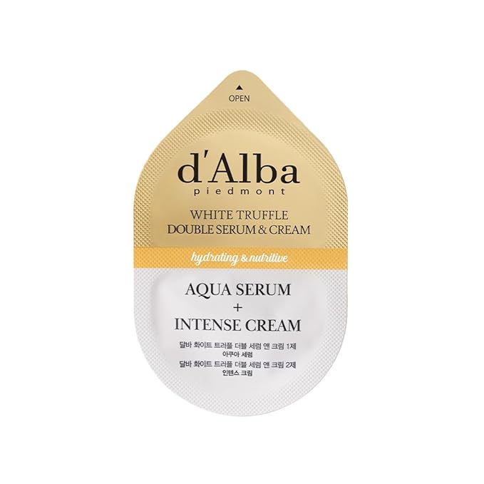 d'Alba White Truffle Double Serum & Cream (0.45 Ounce (Pack of 1))